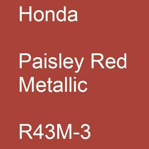 Honda, Paisley Red Metallic, R43M-3.